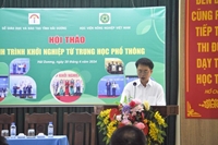 Sở Giáo dục và Đào tạo Hải Dương phối hợp với Học viện Nông nghiệp Việt Nam tổ chức Hội thảo “Hành trình khởi nghiệp từ trung học phổ thông” năm 2024