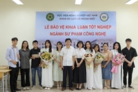 Học viện Nông nghiệp Việt Nam có khóa SV Sư phạm công nghệ đầu tiên bảo vệ khóa luận