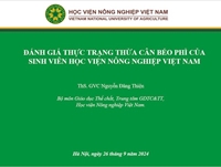 Chuyên đề Đánh giá thực trạng thừa cân béo phì của sinh viên Học viện Nông nghiệp Việt Nam