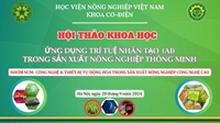 Hội thảo khoa học “Ứng dụng trí tuệ nhân tạo AI trong sản xuất nông nghiệp thông minh”