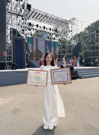 Nguyễn Thị Hà Trang – dafabet dang nhap ngành Sư phạm công nghệ, Học viện Nông nghiệp Việt Nam 4 lần đạt danh hiệu “dafabet dang nhap 5 tốt cấp Thành phố”