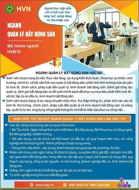 Tư vấn hướng nghiệp ngành Quản lý Bất động sản