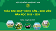Học viện Nông nghiệp Việt Nam tổ chức Tuần sinh hoạt công dân – sinh viên năm học 2025-2026