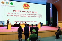 VKSND khu vực 5 - Hà Nội đưa pháp luật đến giảng đường qua phiên tòa giả định