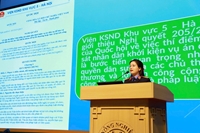 VKSND khu vực 5 - Hà Nội Hội nghị tuyên truyền Nghị quyết 205 của Quốc hội