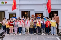 Đoàn viên, thanh niên Học viện Nông nghiệp Việt Nam sinh hoạt truyền thống tại Di tích nhà số 5D phố Hàm Long