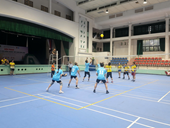 Trận tứ kết Giải Bóng chuyền hơi cán bộ, viên chức Học viện Nông nghiệp Việt Nam năm 2026