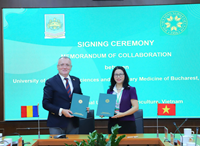 Học viện Nông nghiệp Việt Nam ký kết Biên bản ghi nhớ hợp tác với Trường Đại học Khoa học Nông nghiệp và Thú y Bucharest Rumani