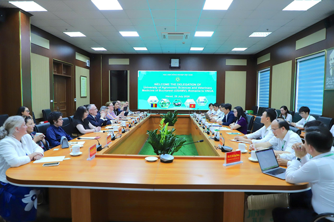 Học viện Nông nghiệp Việt Nam ký kết Biên bản ghi nhớ hợp tác với Trường Đại học Khoa học Nông nghiệp và Thú y Bucharest (Rumani)