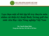 Hoạt động Seminar tháng 9 của nhóm nghiên cứu mạnh tại Trung tâm Giáo dục thể chất và Thể thao