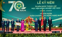 Chủ tịch Quốc hội Trần Thanh Mẫn dự Lễ kỷ niệm 70 năm thành lập Học viện Nông nghiệp Việt Nam