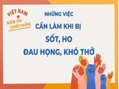 NHỮNG VIỆC CẦN LÀM KHI BỊ SỐT, HO, ĐAU HỌNG, KHÓ THỞ