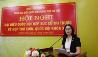 Đại biểu Quốc hội TP Hà Nội tiếp xúc cử tri tại huyện Thạch Thất, Quốc Oai, Chương Mỹ