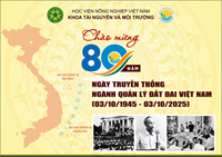 Chào mừng 80 năm ngày truyền thống ngành Quản lý đất đai Việt Nam 03 10 1945 - 03 10 2025