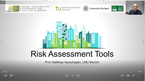 Prof. Maththias Garschagen introduced risk assessment tools