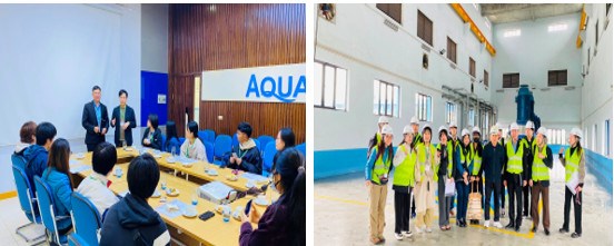 Students vísit Duong surface water supply company