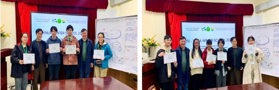Students received certificates from the program