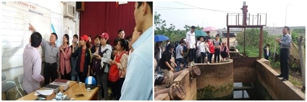 Sinh viên đi thực tế phục vụ học tập