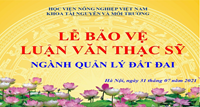 Khoa Tài nguyên và Môi trường tổ chức Lễ bảo vệ luận văn tốt nghiệp online cho học viên Cao học đợt I năm 2021