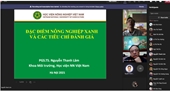Seminar khoa học năm 2021 của nhóm nghiên cứu mạnh Quản lý Tài Nguyên và Môi Trường