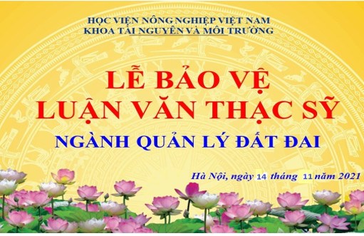 Lễ bảo vệ luận văn thạc sỹ 