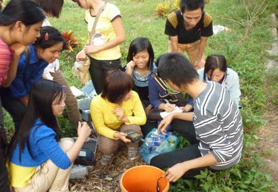 Một số hoạt động nghiên cứu khoa học của sinh viên ngành Khoa học môi trường