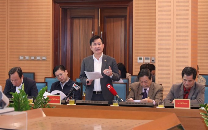 PGS.TS Trần Trọng Phương, Trưởng khoa Tài nguyên môi trường (Học viện Nông nghiệp Việt Nam) nêu ý kiến. Ảnh: Tiến Thành