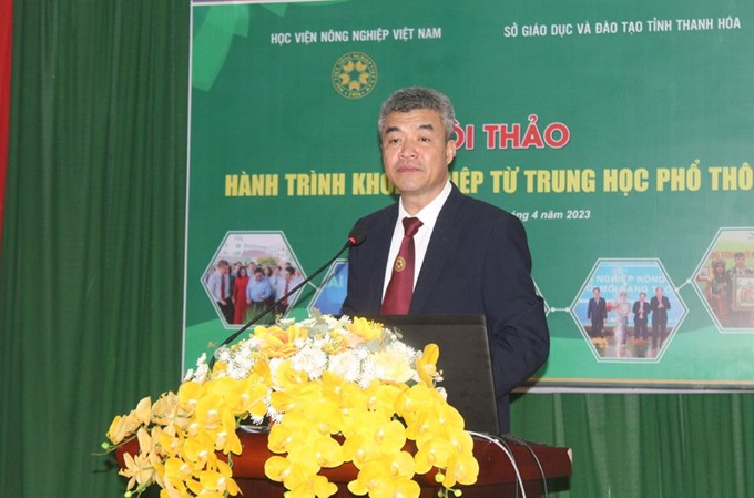 GS.TS, Nhà giáo ưu tú Phạm Văn Cường - Phó Giám đốc Học viện Nông nghiệp Việt Nam. Ảnh: LT.