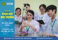 Tuyển sinh ngành Khoa học Môi trường