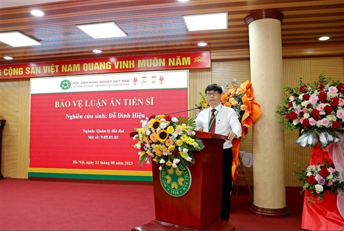 TS. Nguyễn Thanh Hải - trưởng Ban QLĐT phát biểu tại buổi lễ