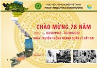 Chúc mừng 78 năm ngày truyền thống ngành Quản lý đất đai Việt Nam 03 10 1945 – 03 10 2023