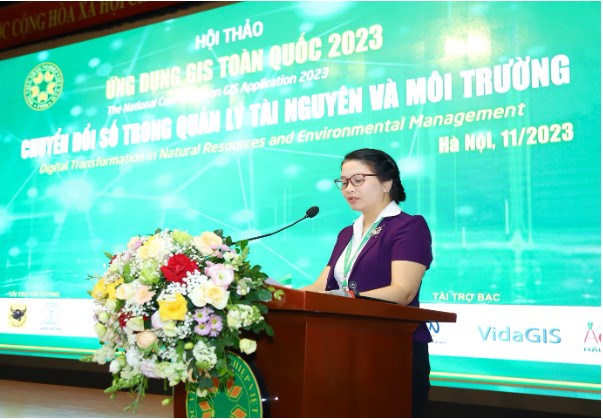 GS.TS Nguyễn Thị Lan, Giám đốc Học viện Nông nghiệp Việt Nam, phát biểu khai mạc hội nghị.