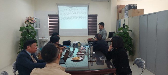  Ths Nguyễn Văn Thao trình bày nghiên cứu tại seminar