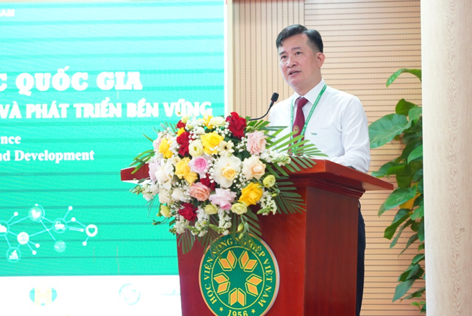  PGS.TS. Trần Trọng Phương, Trưởng Khoa TN&MT, HVNN Việt Nam phát biểu khai mạc Hội thảo