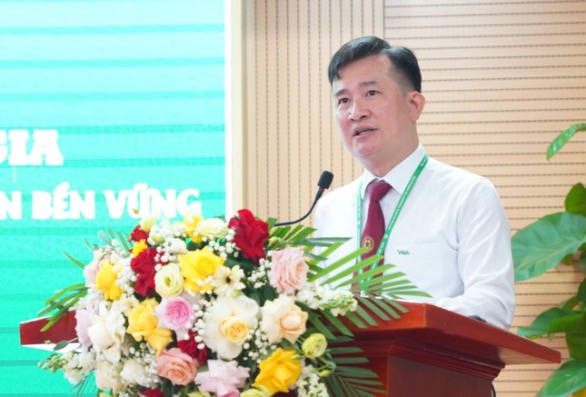 PGS.TS. Trần Trọng Phương - Trưởng khoa Tài nguyên và Môi trường, Học viện Nông nghiệp Việt Nam phát biểu khai mạc hội thảo.