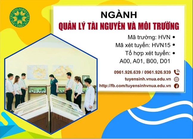 Thông tin tuyển sinh ngành Quản lý Tài nguyên và Môi trường của Học viện Nông nghiệp Việt Nam