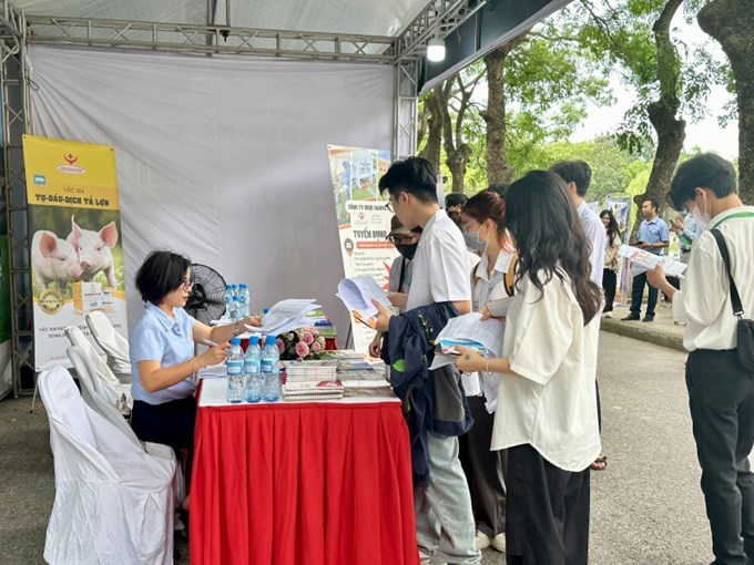 50 doanh nghiệp tham gia Ngày hội việc làm năm 2024 của Học viện Nông nghiệp Việt Nam, cung cấp 6.000 cơ hội thực tập và việc làm