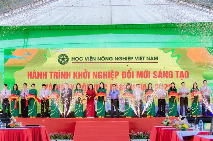 Lễ Khai mạc Ngày hội Việc làm 2022. Ảnh minh họa