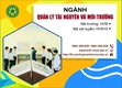 Tuyển sinh ngành Quản lý tài nguyên môi trường