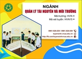 Tuyển sinh ngành Quản lý tài nguyên môi trường