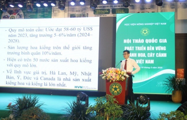 PGS. TS Nguyễn Anh Trụ - Học viện Nông nghiệp Việt Nam chia sẻ về tổng quan thị trường hoa và cây cảnh