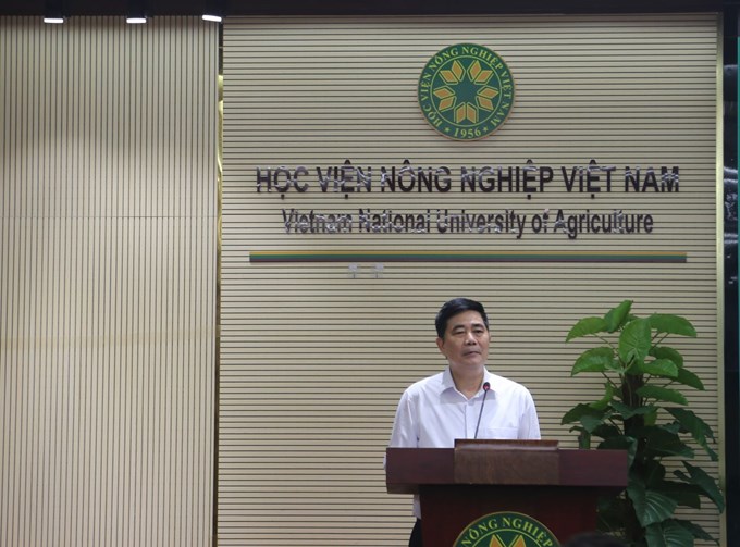 TS. Cao Đức Phát, nguyên Bộ trưởng Bộ NN&PTNT, Phó Chủ tịch Hội đồng HVNN Việt Nam phát biểu