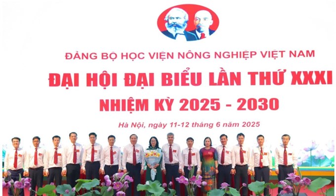 Ban Chấp hành Đảng bộ Học viện Nông nghiệp Việt Nam nhiệm kỳ 2025 - 2030 gồm 15 đồng chí. GS.TS Nguyễn Thị Lan tiếp tục được tín nhiệm bầu là Bí thư Đảng ủy.