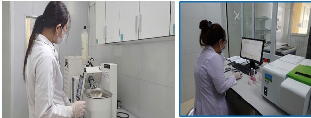 Sinh viên nghiên cứu tách chiết các hợp chất tự nhiên tại phòng thí nghiệm BM Hóa học