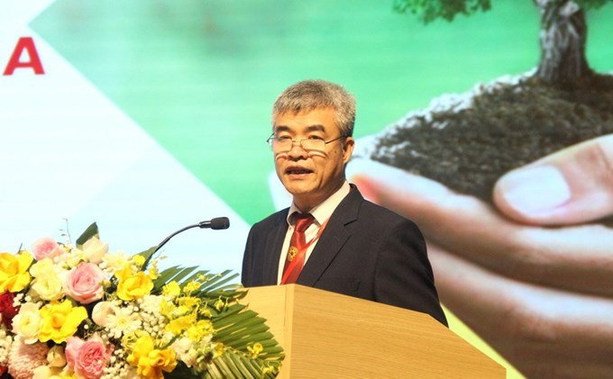 GS.TS Phạm Văn Cường – Phó Giám đốc Học viện Nông nghiệp Việt Nam phát biểu tại hội thảo.