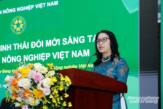 GS.TS Nguyễn Thị Lan - Giám đốc Học viện Nông nghiệp Việt Nam. Ảnh:Khương Trung.