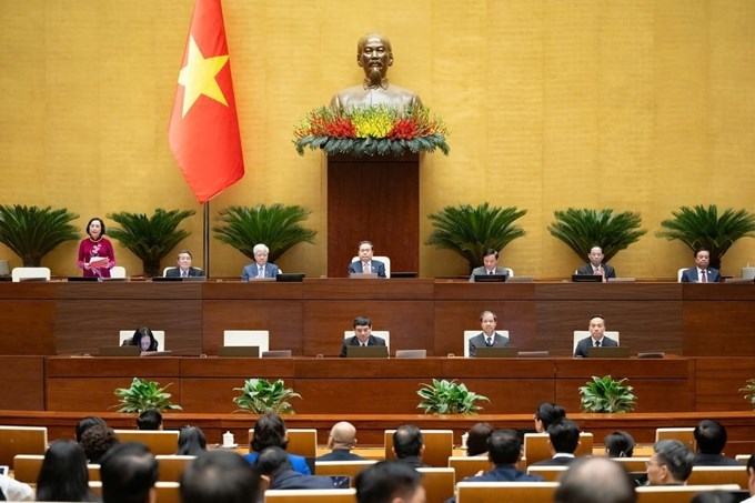 Quốc hội thảo luận Dự thảo Nghị quyết quy định một số cơ chế, chính sách đặc thù, vượt trội nhằm tạo đột phá phát triển giáo dục và đào tạo. Ảnh:Quochoi.vn