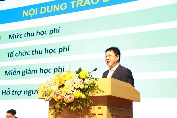 PGS.TS. Trần Quang Trung - Trưởng Ban Tài chính và Kế toán trả lời các câu hỏi liên quan đến học phí