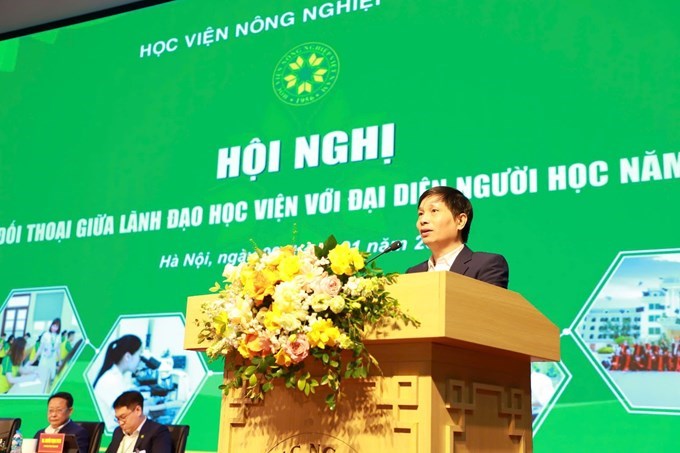TS. Nguyễn Thanh Hải - Trưởng Ban Quản lý đào tạo trả lời các câu hỏi liên quan đến lĩnh vực đào tạo của Học viện