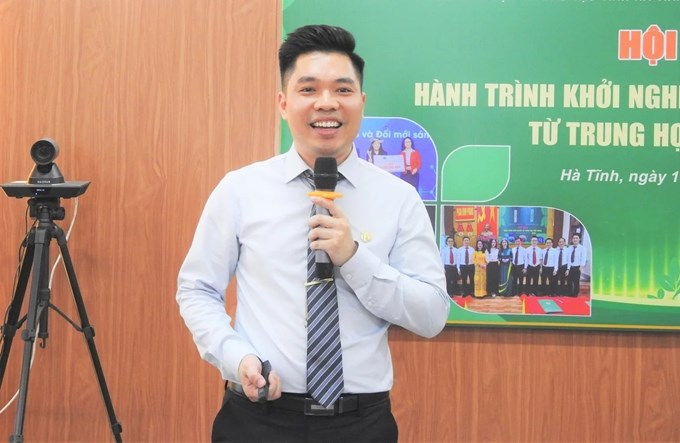 Còn ông Phạm Thành Trung, Tổng Giám đốc Công ty THHH Thành Trung Group bật mí kinh nghiệm thực tiễn và bài học thành công trong lĩnh vực bất động sản. Ảnh: Thanh Nga.